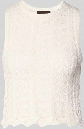 Jack & Jones Stricktop mit Rundhalsausschnitt Modell ZURI in Weiss, Gr&ouml;&szlig;e XL