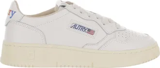 Autry White Medalist Low Leather Sneakers