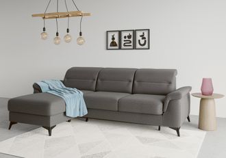 Sit&more Ecksofa &raquo;Sinatra L-Form&laquo; mit Recamiere, optional mit Kopfteilverstellung und Armteilfunktion