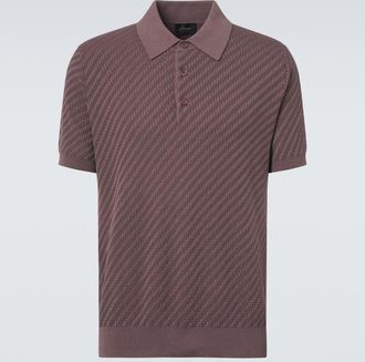 Brioni Polo in cotone, seta e cashmere