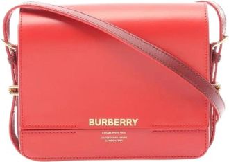 Burberry Pre-owned Grace leren schoudertas - Dames - Vintage Schoudertas - Rood - ONE Size - Leer - Vintage