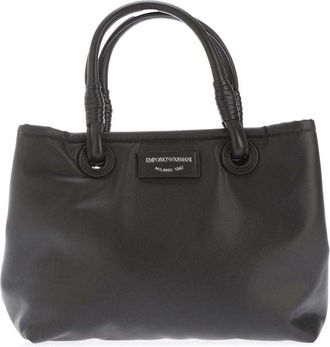 Emporio Armani Tote-tas van kunstleer (Zwart)