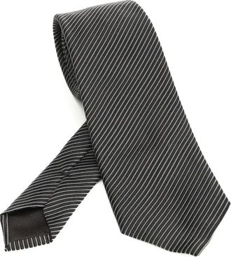 Giorgio Armani Cravatta a righe - Nero