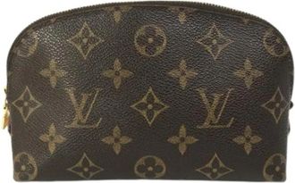 Louis Vuitton Tweedehands Canvas Louis Vuitton tassen - Dames - Vintage Mini Tas - Bruin - ONE Size - Vintage