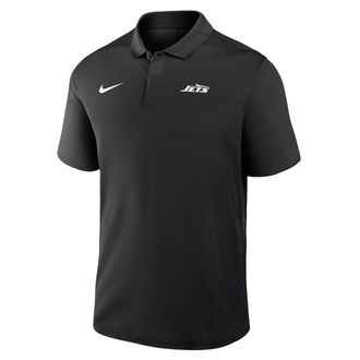 Nike New York Jets Logo Victory Nike Mens Dri-FIT NFL Polo in Black | 035800A72-R0T