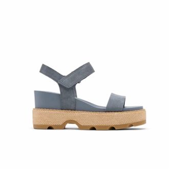 Sorel Womens Joanie Iv Sandal Wedge In Grey Ash