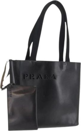Prada Pre-owned Tote Bags, female, Black, Size: ONE SIZE Pre-owned Vintage Tote Bag