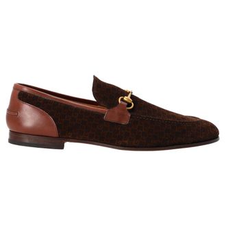 Gucci Gucci Jordaan Horsebit loafers in bruin su&egrave;de