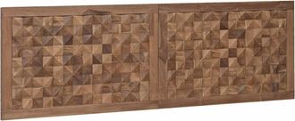 vidaXL Cabecero De Cama Natural Madera De Teca Maciza Vidaxl