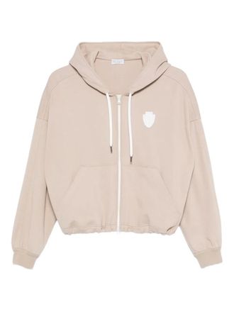 Brunello Cucinelli logo hoodie - Beige