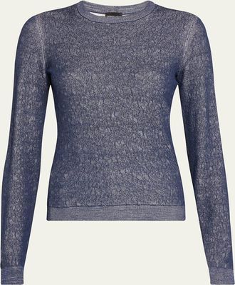 Giorgio Armani Shiny Viscose Knit Top