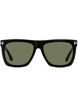 Tom Ford Eyewear Morgan square-frame polarised sunglasses - Black