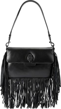 Kurt Geiger Tassen, Dames, Zwart, ONE Size, Oxford Fringe Schoudertas
