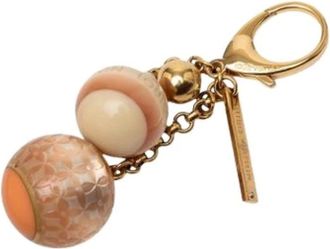 Louis Vuitton Pre-owned Accessories, female, Beige, Size: ONE SIZE Pre-owned Canvas Keyring