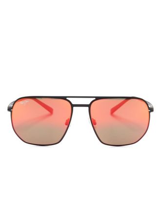 Maui Jim Occhiali da sole Sharks Cove stile pilota - Nero