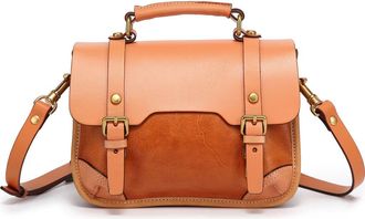 OLD TREND Alder Leather Mini Satchel in Caramel at Nordstrom Rack