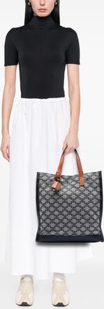 Celine Pre-owned Womens Macadam Canvas Vertical Tote - Grey Textile - One Size