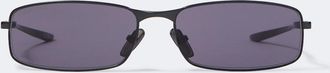 Balenciaga Logo rectangular sunglasses
