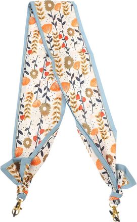 OSALADI Bohemian Style Eyeglass Holder and Mask Lanyard Decorative Silk Scarf Ribbon, Blue Floral Pattern Hanging Rope for Women, Lightweight and Versatile Ac