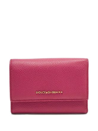 Dolce & Gabbana Leren portemonnee - Roze
