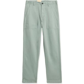 Fortela Newfatigue Cotton Fatigue Trousers in Acquamarine at Nordstrom, Size 33 Eu