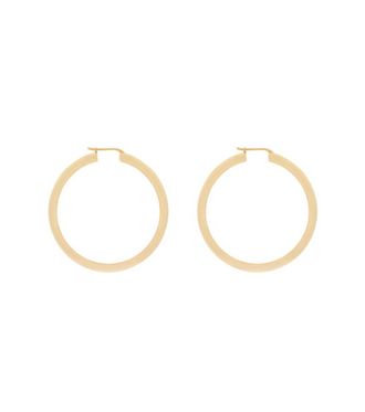Saint Laurent Golden Hoop Earrings