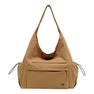 Generic Cymwer Nylon Versatile Shoulder Bag Fashion Tote Bags for Women Shopping Travel(Khaki) (Khaki)