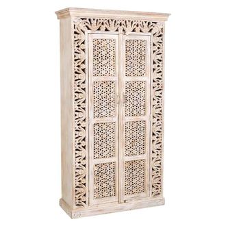 Wanderlust Deco Armario de madera acabado artesanal 102x40x188