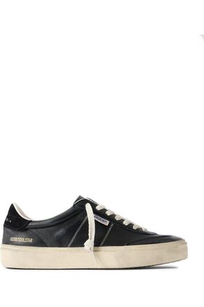 Golden Goose Soul-Star Suede-Trimmed Distressed Leather Sneakers