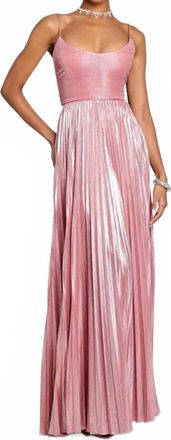 Retrof&ecirc;te Rhosyn Dress In Metallic Rosa