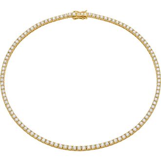 The M Jewelers NY The Thin Tennis Necklace in Gold at Nordstrom