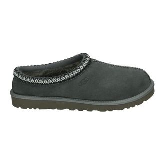 UGG Ugg, Schoenen, Heren, Grijs, 45 EU, Suède, Grijze Suède Pantoffels met Rubberen Zool