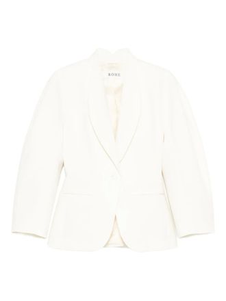 R&oacute;he shawl-lapel blazer - White