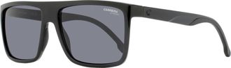 Carrera Mens Flat-Top Rectangular Sunglasses 8055/S 807IR Black 58mm