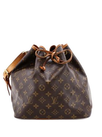 Louis Vuitton Petit Noe Handbag Monogram Canvas bucket bag - women - Fabric - One Size - Brown