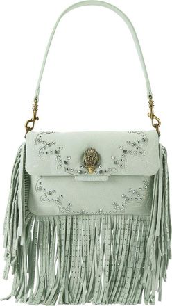 Kurt Geiger Small Oxford Fringe Shoulder Bag in Pale Green at Nordstrom
