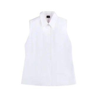 Fay Camicia Smanicata - female - Fay - Shirts - White - XS - Blouses & Shirts