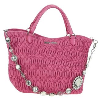 Miu Miu Borsa in Pelle Pre-owned - - Pre-owned - Donna - Rosa - ONE SIZE