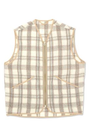 Fortela Wool Check Gilet in Multicolor at Nordstrom, Size X-Large Eu