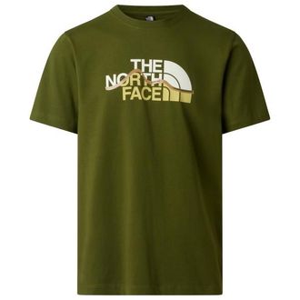 The North Face Mountain Line Short Sleeve Tee T-Shirt f&uuml;r Herren | oliv