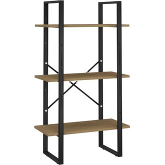 vidaXL Estantería de almacenaje madera maciza de pino 60x30x105 cm Vidaxl