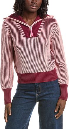 Isla Verity Plaited Rib 1/4-Zip Sweater