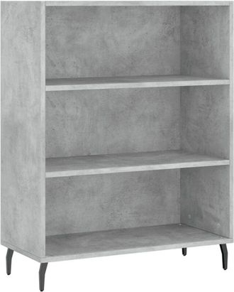 vidaXL Shelf Cabinet Concrete Grey 69.5x32.5x90 cm Engineered Wood vidaXL