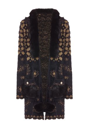 Faina Vest Dames zwart/goud