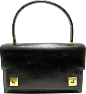 Herm&egrave;s Pre-owned Piano Handtas - Dames - Vintage Handtas - Zwart - ONE Size - Leer - Vintage