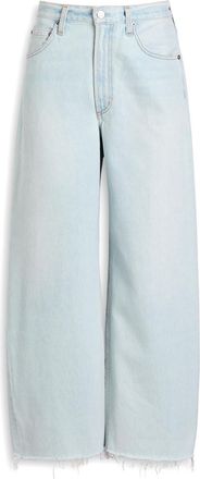 A Gold E Agolde Low Curve Barrel-leg Jeans - Blue - 27 (W27 / UK8-10 / S)