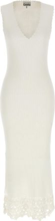 Ganni Ganni Organic Cotton Long Womens Dress