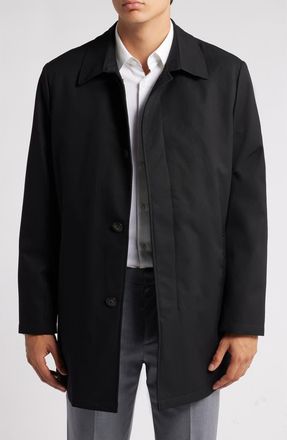 Hart Schaffner Marx Gilmore Water Resistant Raincoat with Removable Liner in Black at Nordstrom, Size Medium