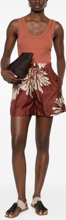 Brunello Cucinelli Brunello Cucinelli Womens Cotton Tank Top - Brown - Size Small