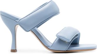 Gia Borghini Sky Blue Perni Leather Heels